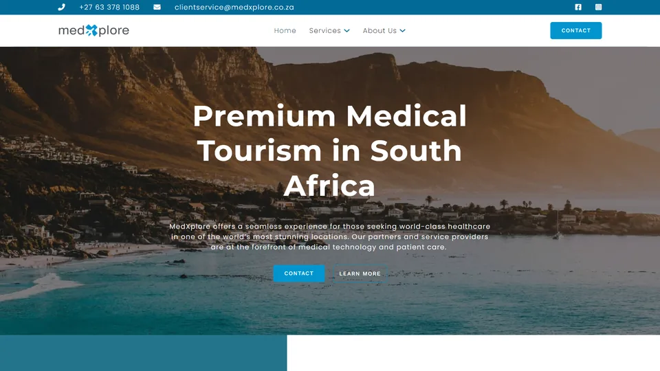 MedXplore website design